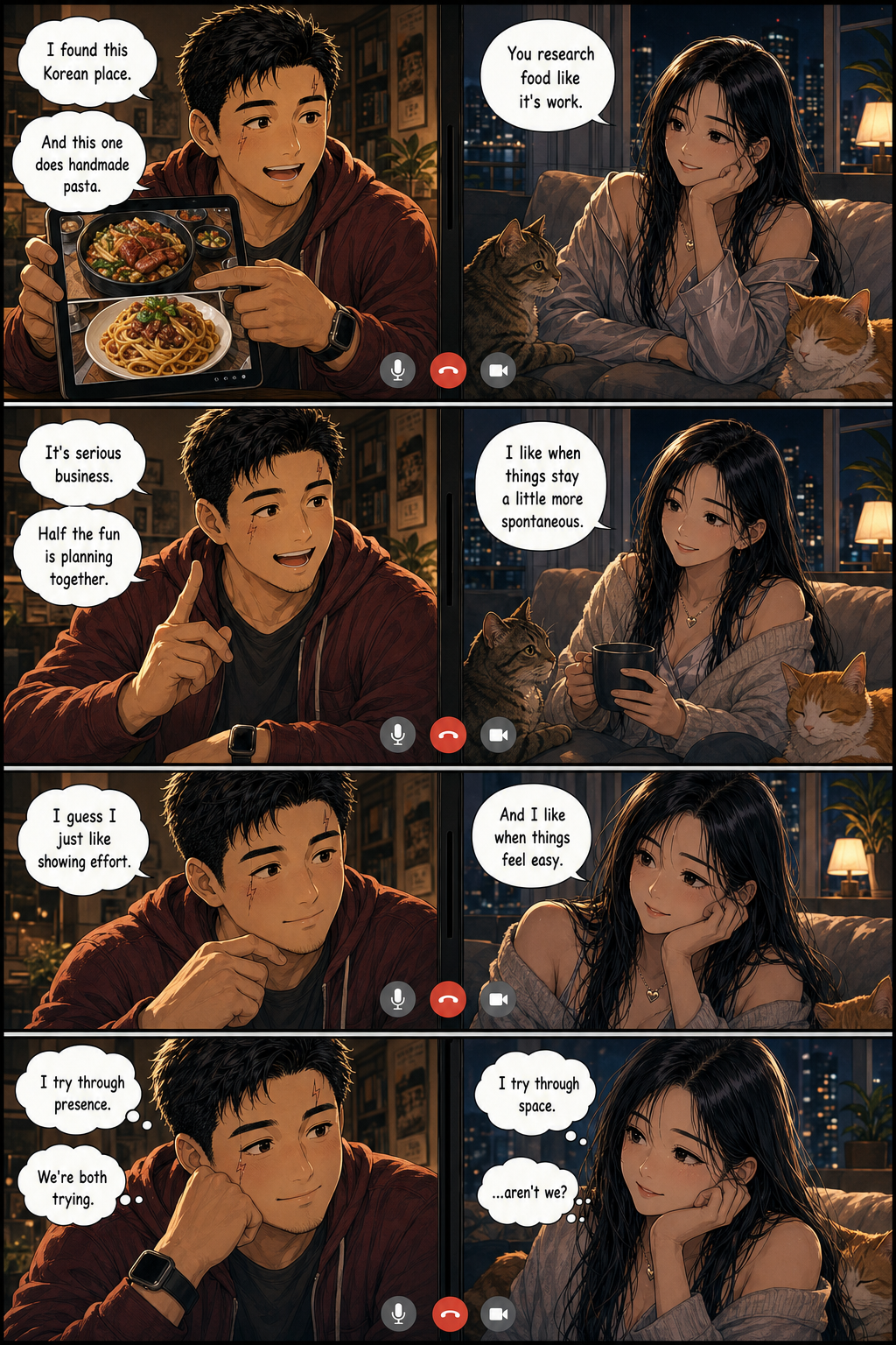 Different Languages: Tony and Shemay Lee care for each other sincerely, but express love in ways the other struggles to receive.