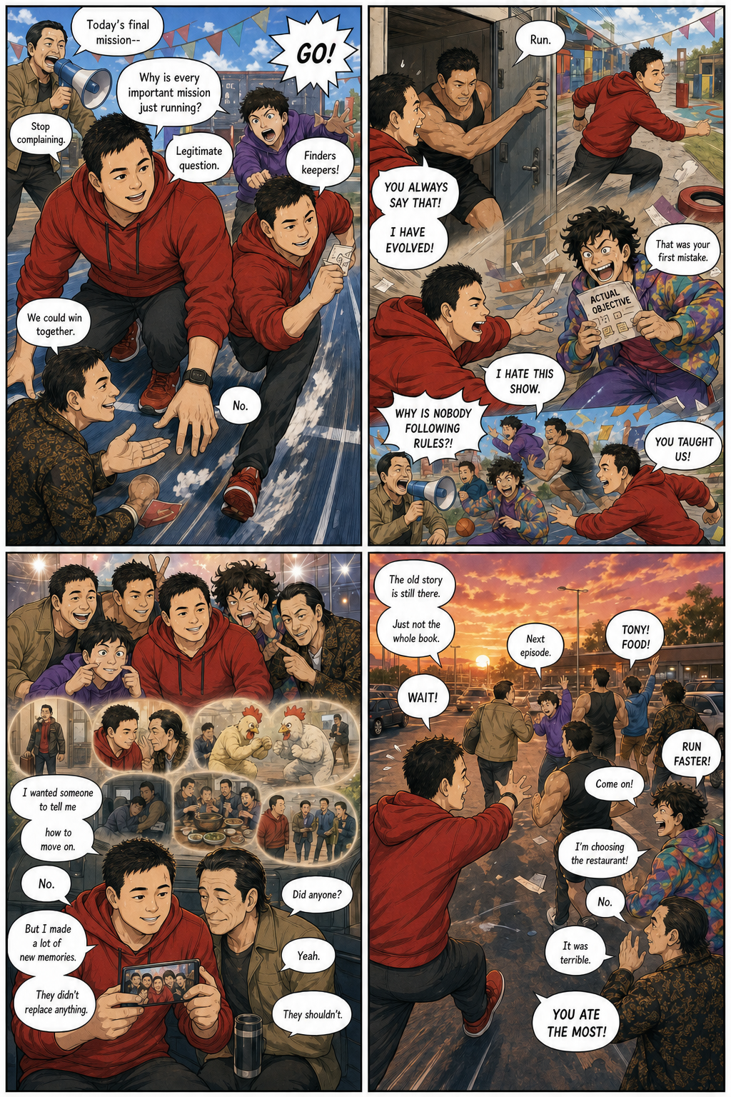 Keep Running: A layered finale where Tony's old story remains, but new memories give it less room to carry everything.
