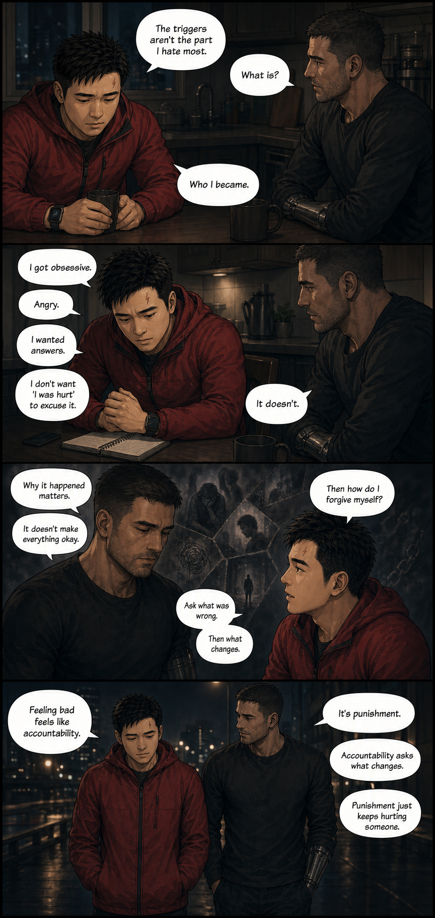 Making Amends With Yourself: Tony learns that accountability can ask what changes without turning shame into a permanent identity.