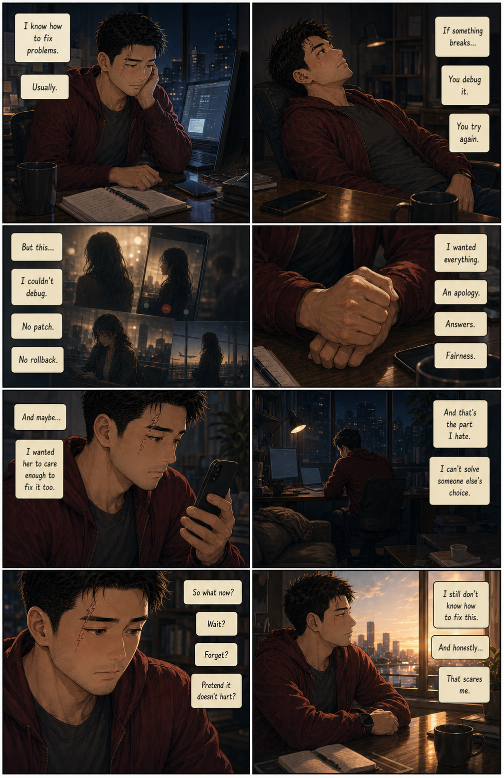 No Solution Found: Tony confronts the reality that some emotional systems cannot be solved alone.