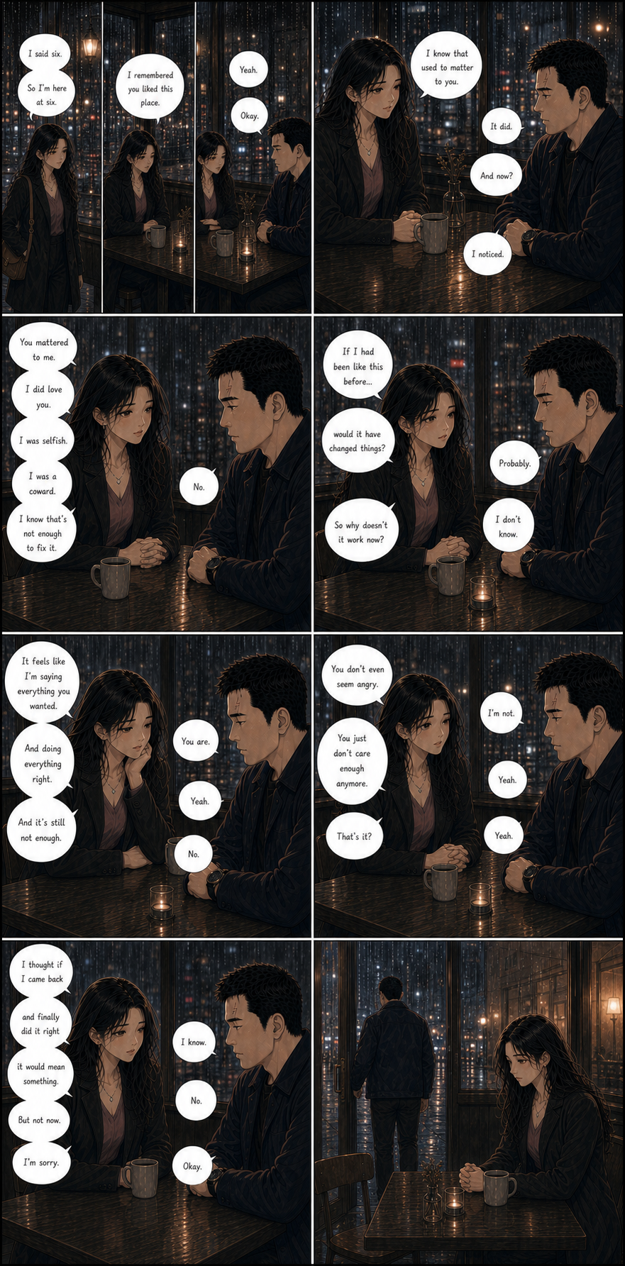 Not Enough: A layered version of Shemay Lee realizing that doing everything right can still arrive after Tony has already left emotionally.