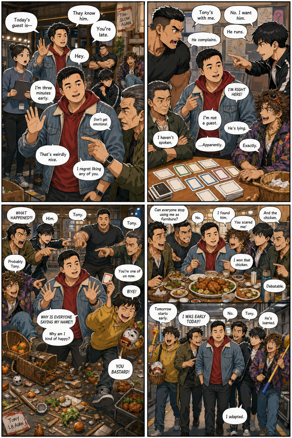 One Of Us: A layered version of Tony becoming one of the people everyone feeds, teases, blames, and expects to show up.