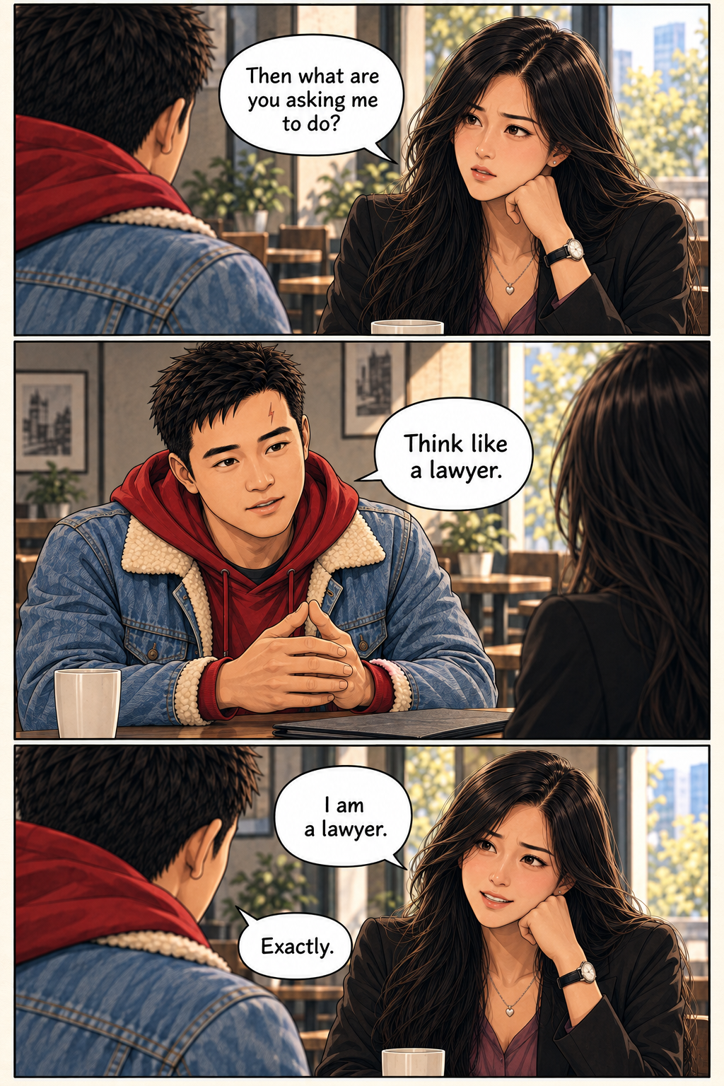 Tony asks Shemay to think like a lawyer while she realizes she already is one.