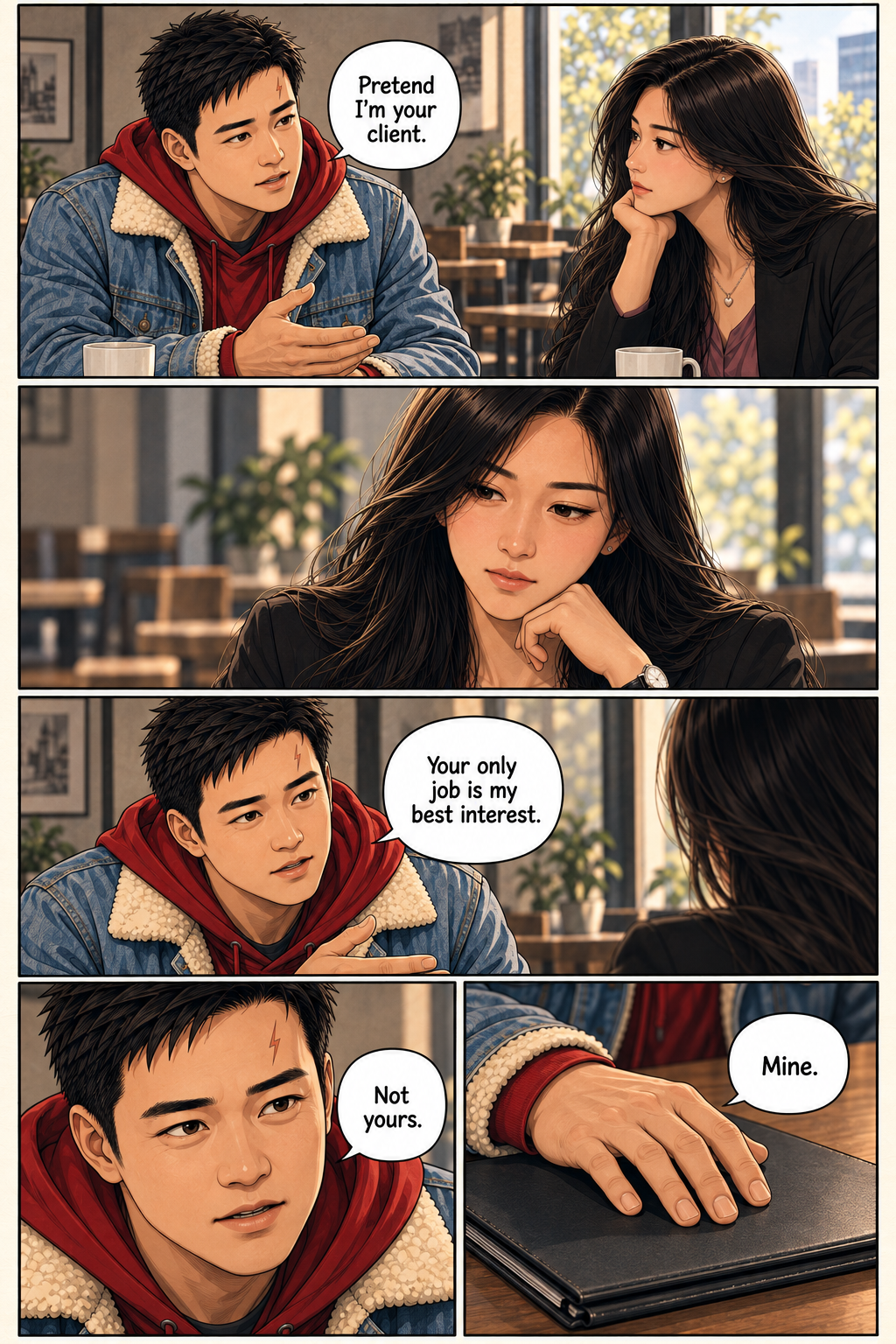 Tony tells Shemay to pretend he is her client and his best interest is her only job.