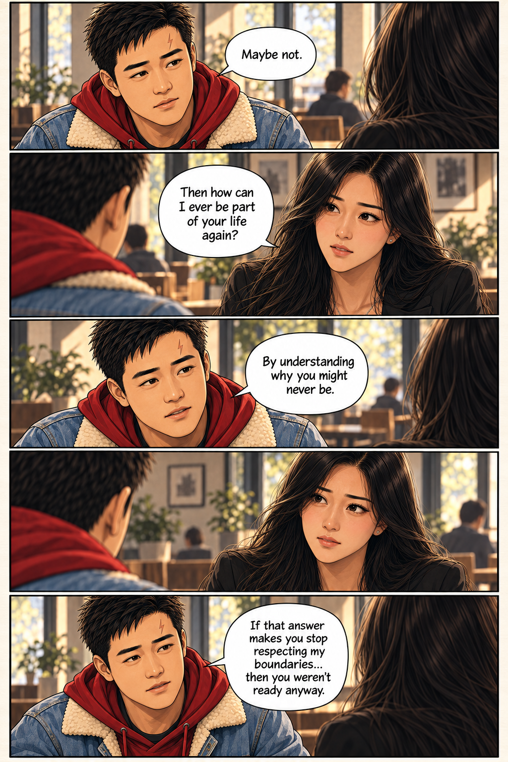 Tony says Shemay can only become safe by understanding why she might never be part of his life again.