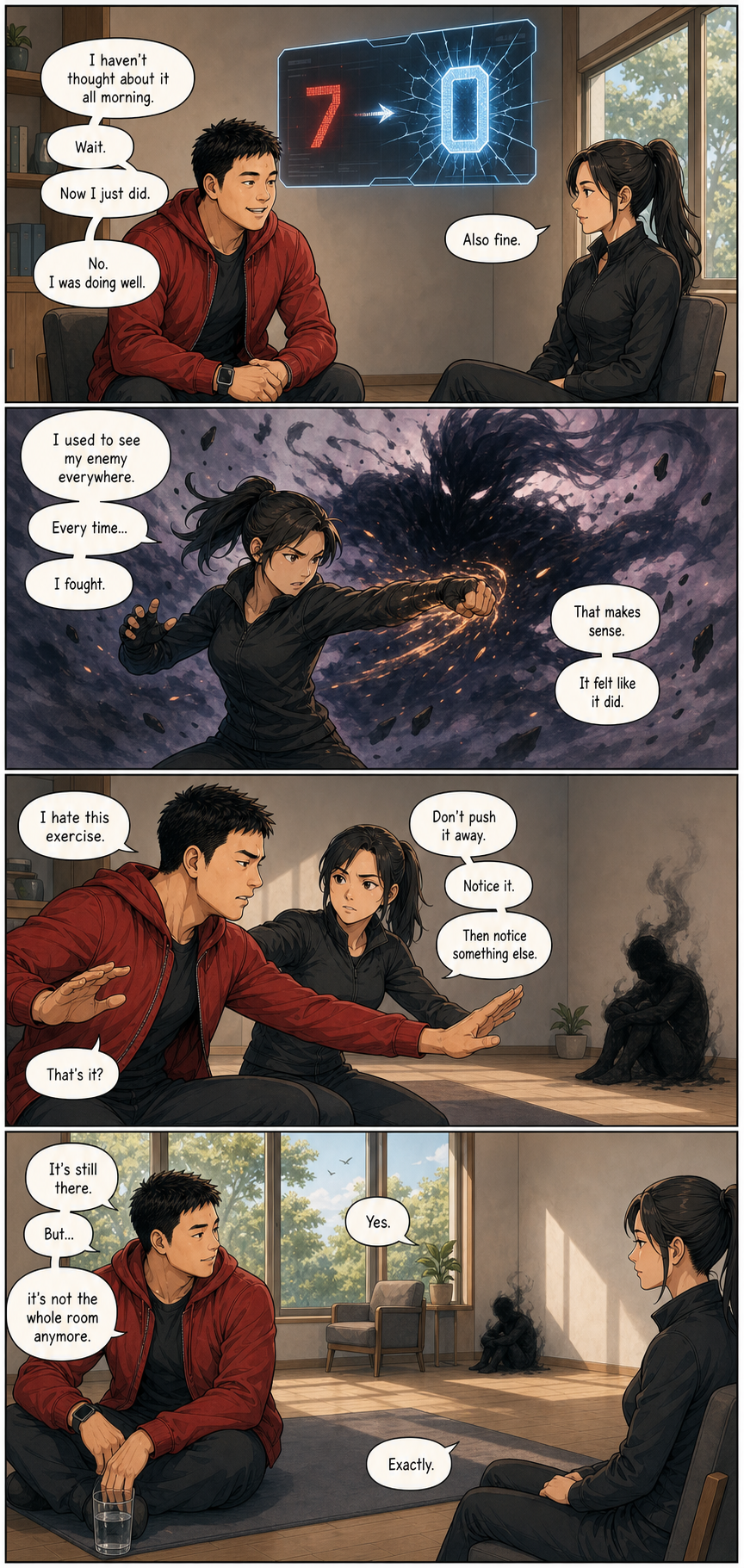 The Ghost: Tony learns that a memory can exist without becoming the whole room.