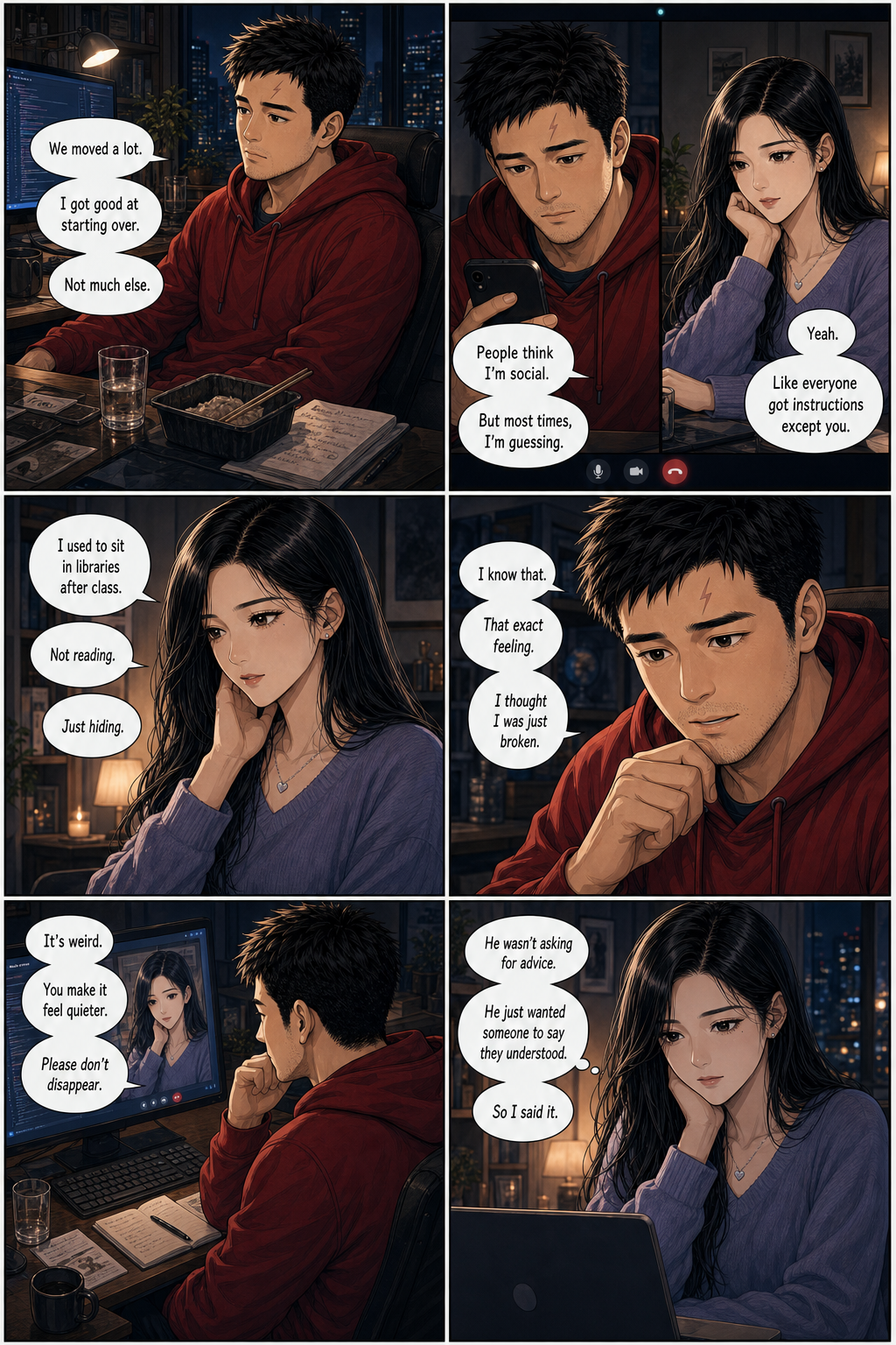 The Mirror Hook: She speaks in the echoes of his own past, until he can't tell his voice from hers.