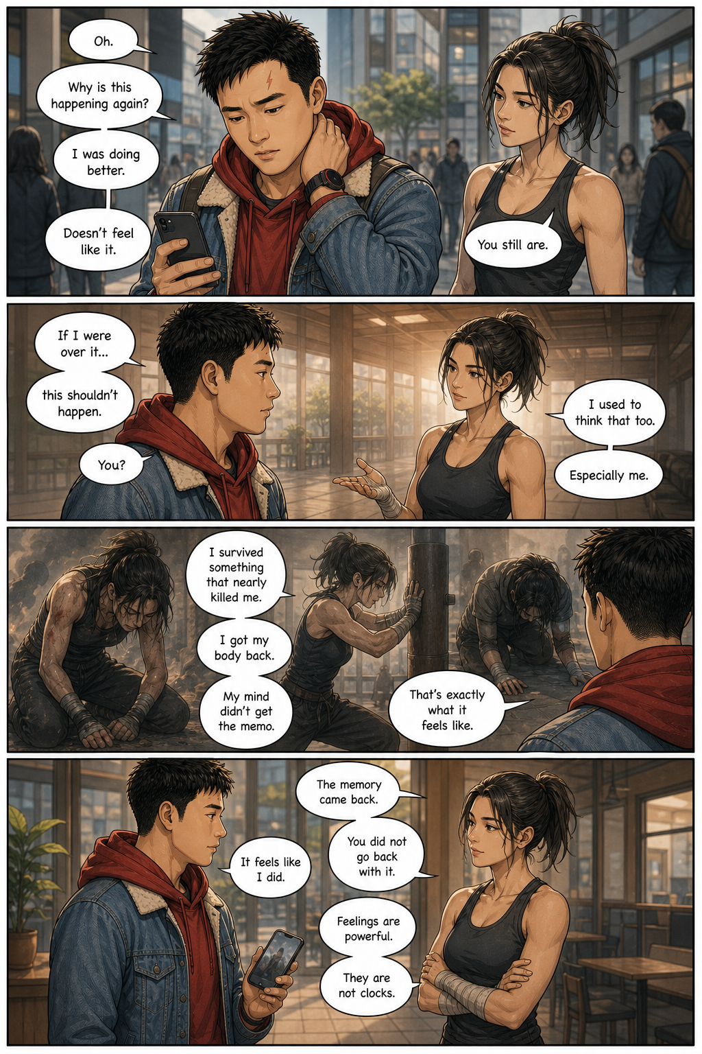 The Warrior Alone: Tony learns that a trigger can feel like the past returning without actually taking him back there.